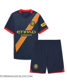 Girona Maglia Gara Trasferta Repliche 2024-25 Bambino Maniche Corte